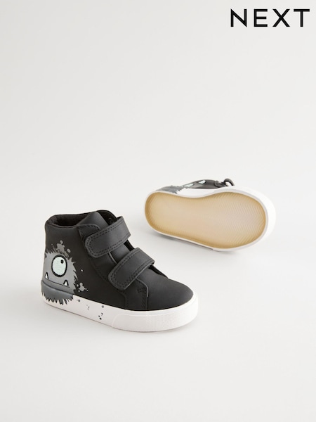 Black Monster Standard Fit (F) Warm Lined Touch Fastening Boots (441859) | €13 - €15.50