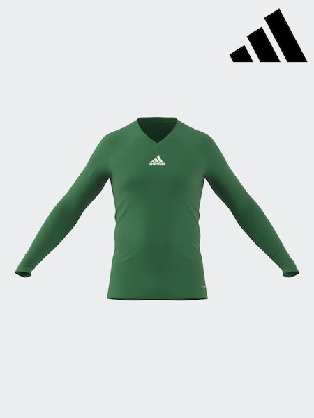 adidas Green Teamwear Base Layer Long Sleeve Top (442103) | AED58