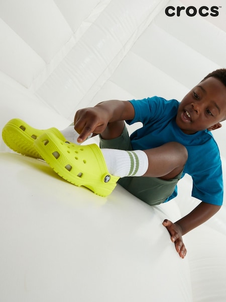 Crocs Yellow Classic Kids Unisex Clogs (442400) | AED102