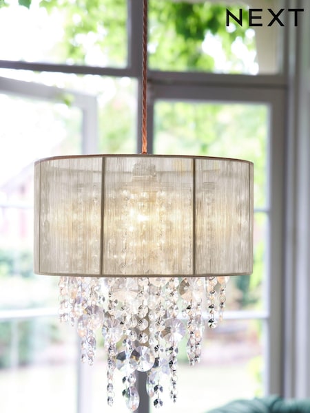 Champagne Gold Palazzo Easy Fit Pendant Lamp Shade (442528) | AED194