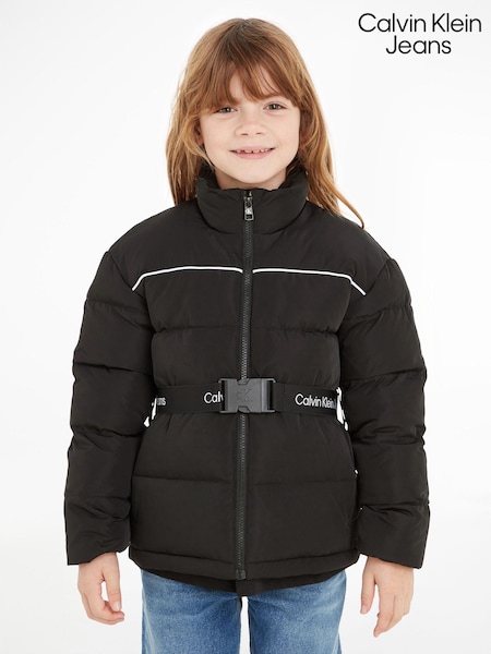 Calvin Klein Jeans Girls Logo Tape Belt Jacket (442549) | €67