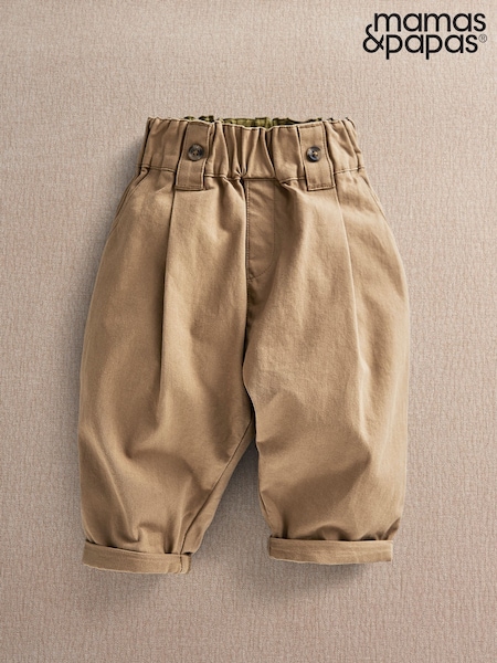 Brown - Mamas & Papas Relaxed Fit Tan Trousers