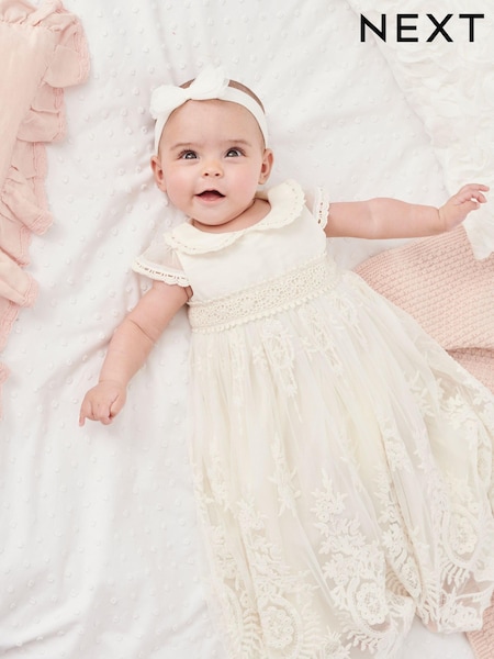 White Christening Baby Dress (0mths-2yrs) (443736) | € 20