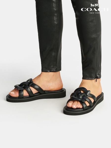 COACH Georgie Leather Sandals (443760) | €134
