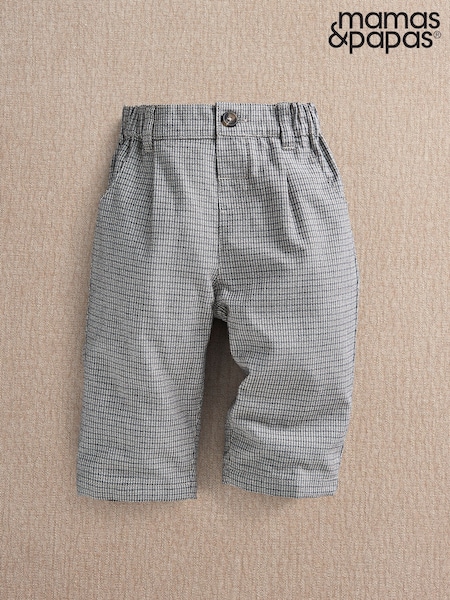 Grey - Mamas & Papas Houndstooth Trousers