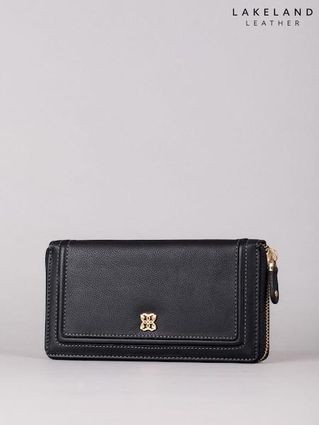 Lakeland Leather Black Large Icon Leather Zip Purse (444011) | € 62