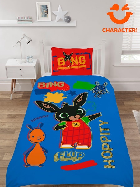 Character Blue Bing Bunny Single Duvet Set (444808) | 129 QAR