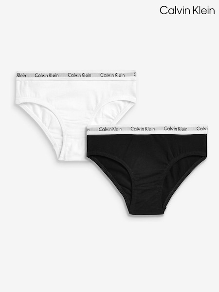 Calvin Klein Black Modern Cotton Girls Bikini Underwears 2 Pack (444897) | AED111 - AED134