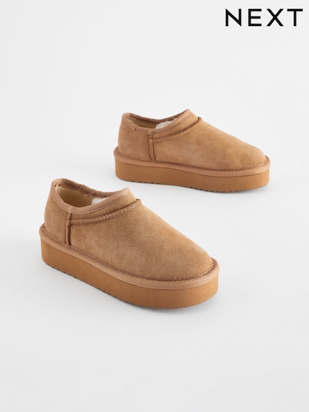Rjava - Suede Flatform Shoot Shoes (445036) | € 18 - € 24