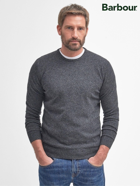 Barbour® Charcoal Grey Lambswool Crew Neck Jumper (445375) | €137