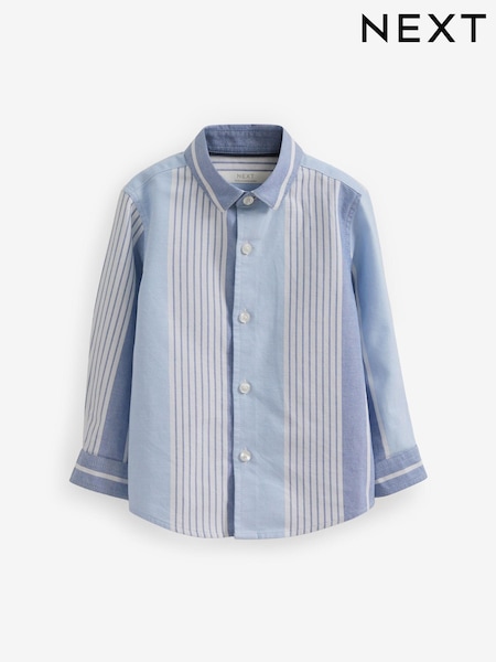 Blue/White Long Sleeve Vertical Stripe Shirt (3mths-16yrs) (445389) | €8 - €11