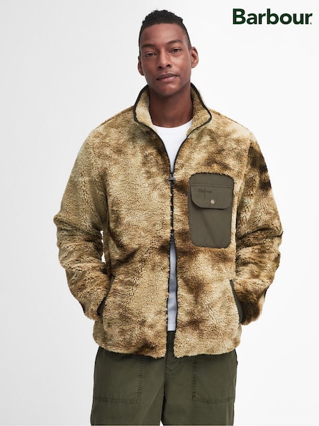 Barbour® Olive Green Moor Berber Fleece Jacket (445568) | €102