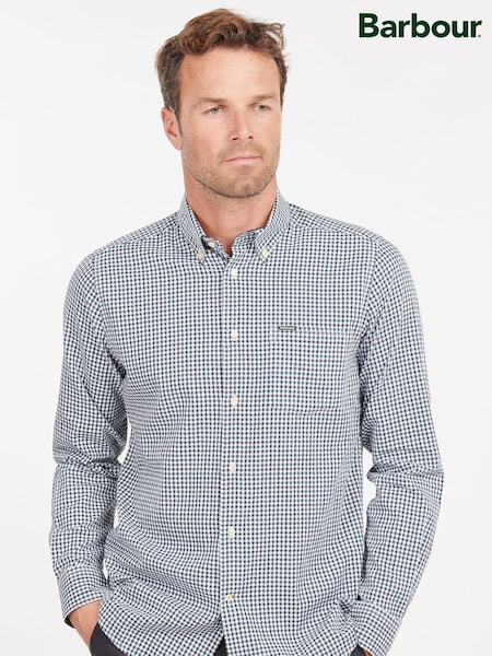 Grün - Barbour® Padshaw Gingham 100% Cotton Check Shirt (445788) | 40 €