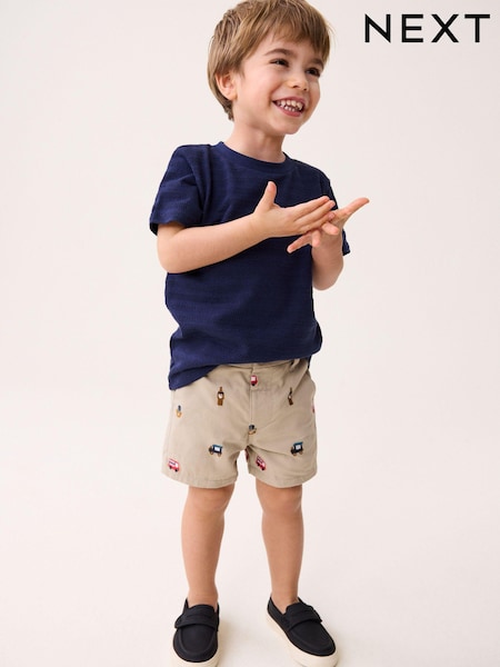 kameno siva - Embroidered Chino Shorts (3mths-7yrs) (445907) | € 7 - € 9