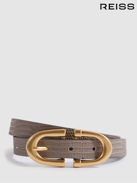 Reiss Bailey Horseshoe Buckle Leather Belt (445978) | kr1 220
