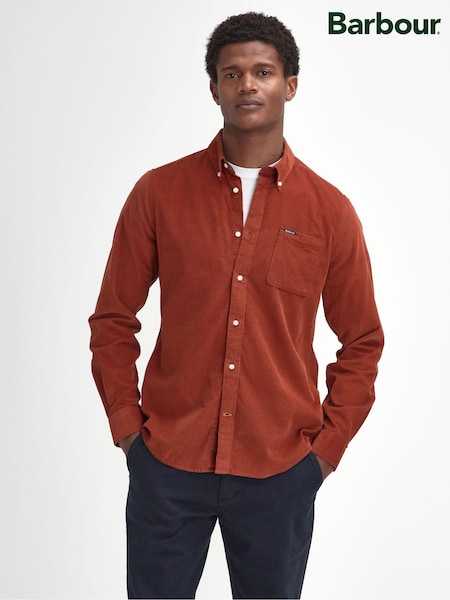 Orange - Barbour ® 100% Baumwolle Ramsey Micro Cord Hemd (446181) | 57 €