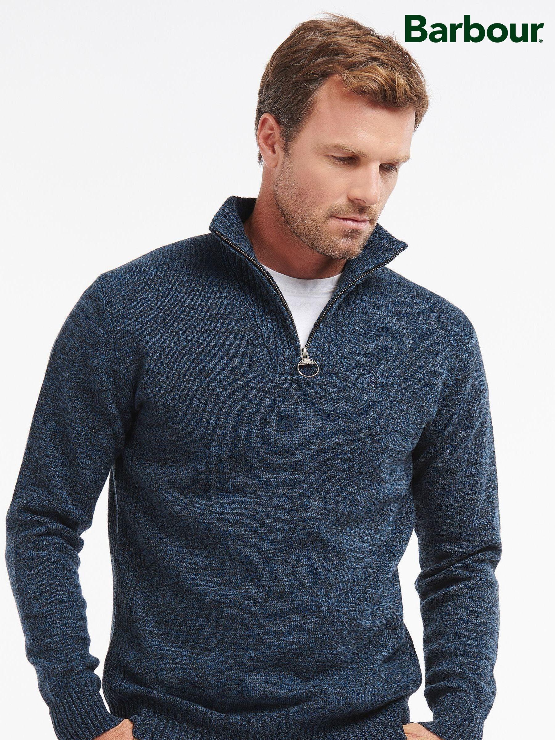Men s Barbour Blue Jumpers Next Qatar