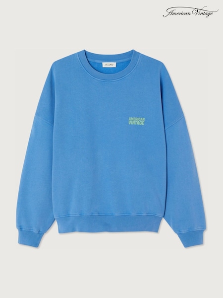 Azul - Suéter Plizzy de American Vintage