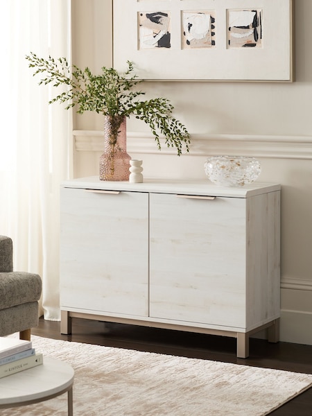 White Bronx Oak Effect Small Sideboard (446976) | €305
