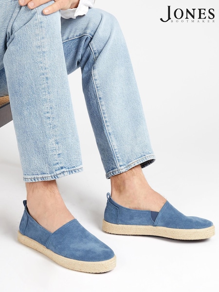 Jones Bootmaker Blue Reagan Leather Espadrilles (447180) | €43.50