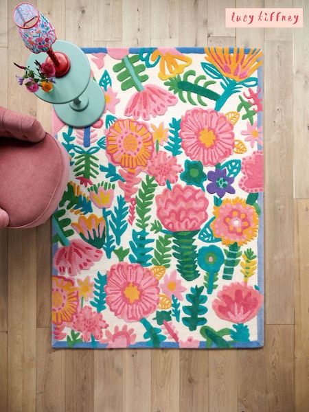 Lucy Tiffney Pink Floral Rug (447183) | €136 - €531