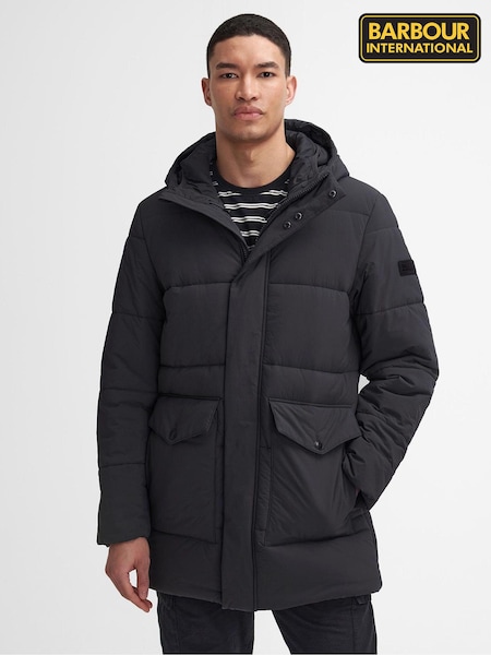 Barbour® International Sutley Baffle Quilted Black Jacket (447348) | €229