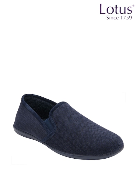 Lotus Blue Flat Full Slippers (447841) | €57