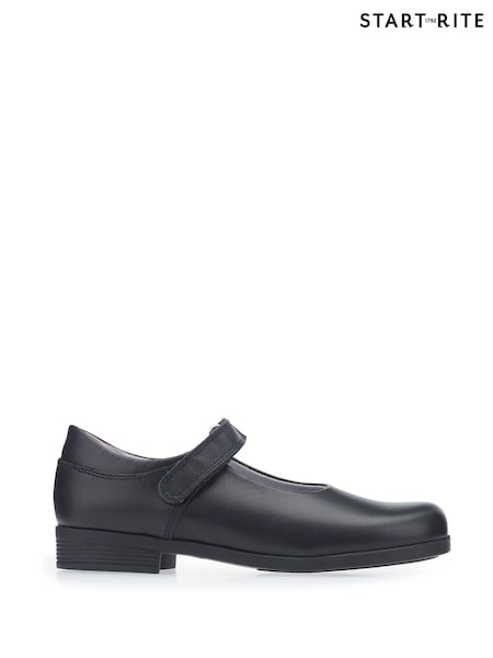 Start-Rite Samba Black Leather School Shoes Standard Fit (448575) | €69