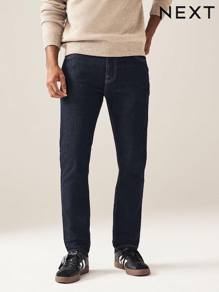 Blue Indigo Rinse Single Skinny Fit Classic Stretch Jeans (448950) | kr340
