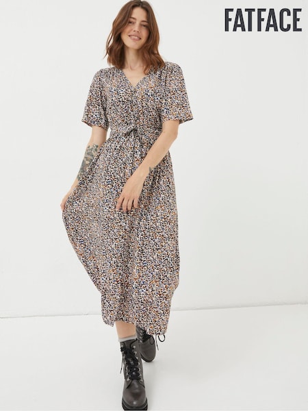 FatFace Dappled Spot Midi Dress (449076) | 271 LEI