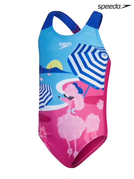 Speedo Pink Girls Digital Printed Swimsuit (449696) | €10