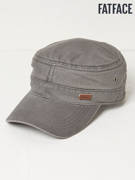 FatFace Grey Train Driver 100% Cotton Hat (450485) | 79 QAR