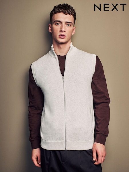 Neutral Knitted 100% Cotton Gilet (451267) | €12