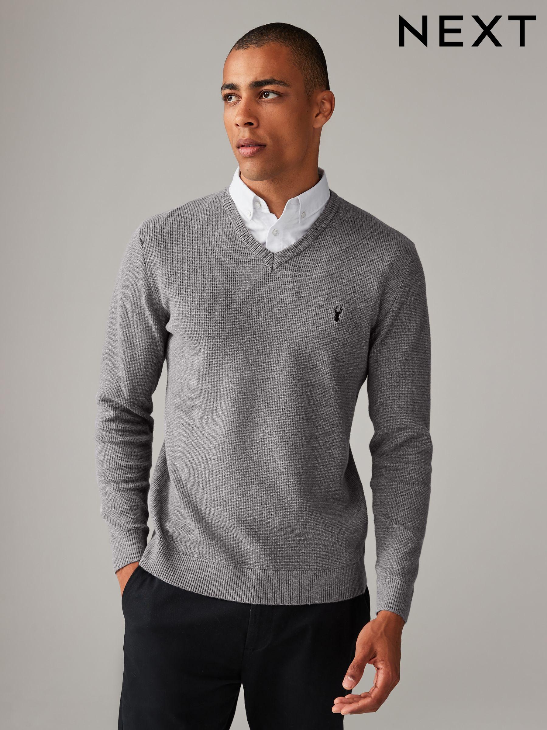 COOFANDY Mens Dress V Neck Sweater Lightweight Knitted