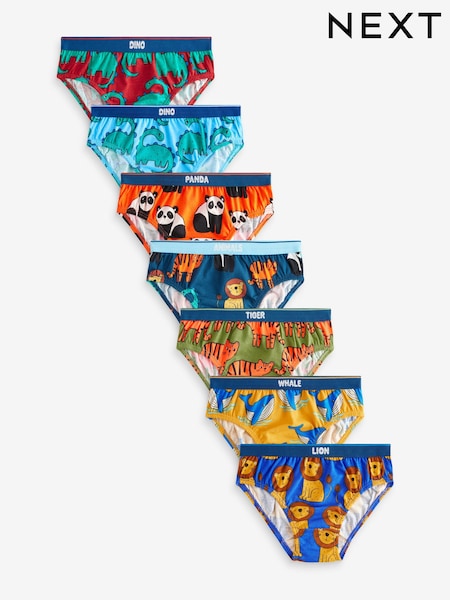 Leuchtender Animalprint - 100% Cotton Briefs 7 Pack (1.5-10yrs) (452620) | 14 € - 16 €