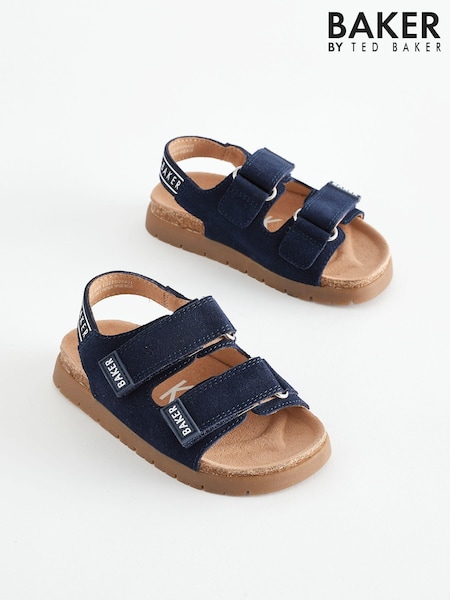 Marineblau - Baker By Ted Baker Sandalen mit Fußbett aus Veloursleder für Jungen​​​​​​​ (452677) | 16 €