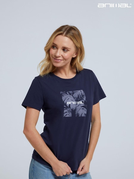 Animal Blue Womens Carina Organic Graphic T-Shirt (452927) | OMR7