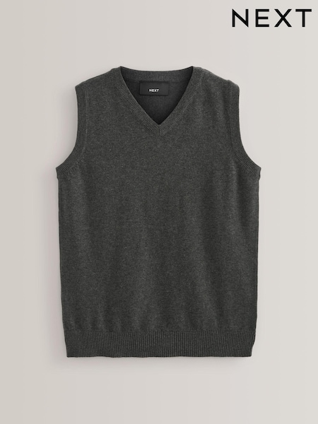 Grau - School Knitted Cotton-Rich Tank Top (3-16yrs) (453029) | 6 € - 10 €