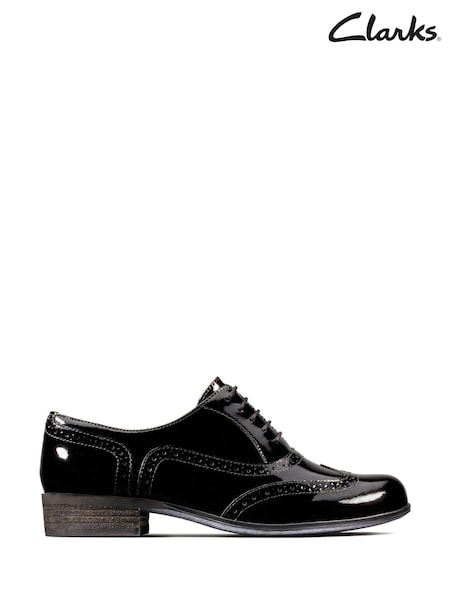 Schwarz/dunkel - Clarks Hamble Oak Schuhe in weiter Passform (455389) | 53 €