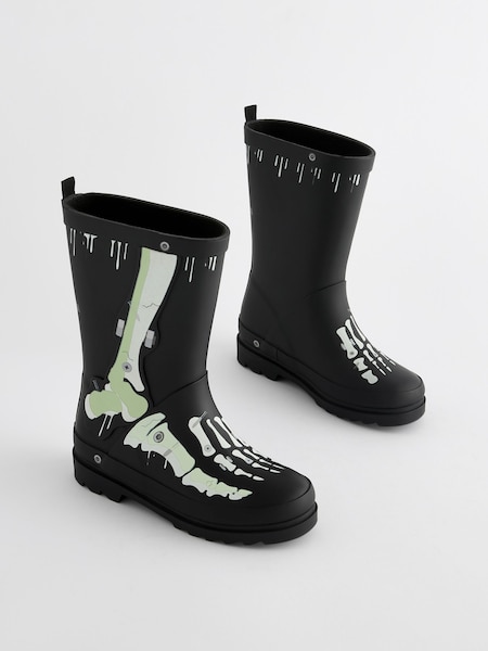 Glow In The Dark Skeleton - Rubber Wellies (455896) | 16 € - 19 €