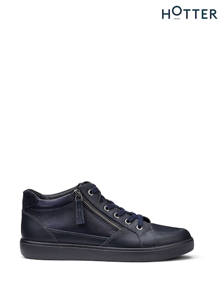 Blue - Hotter Rapid Lace-up/zip Cupsole Trainers