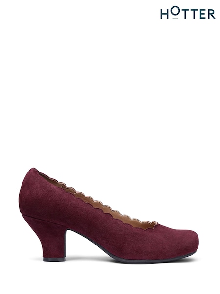 Red - Hotter Jive Slip On Formal Shoes