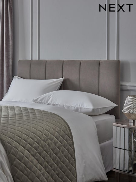 Opulent Velvet Steel Grey Panel Upholstered Headboard (456956) | €235 - €295