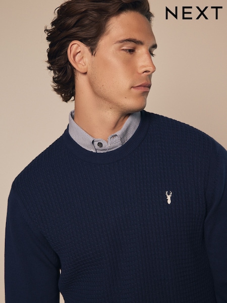 Міні-кабель темно-синього кольору - Regular Mock Shirt Jumper (457426) | 1 559 грн
