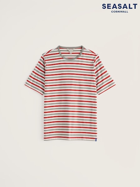 Rosso - Regular Seasalt Cornwall Seven Seas Sailor T-shirt