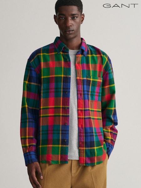 GANT Relaxed Fit Red Twill Check Shirt (458467) | €79