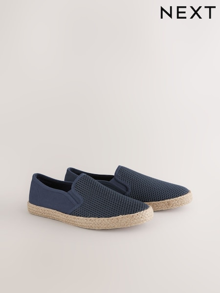 Navy Blue Mesh Espadrilles (458793) | €40