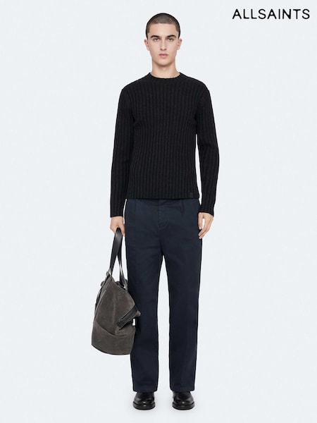 Blå - Regular Allsaints Aston Wide Chino Trousers