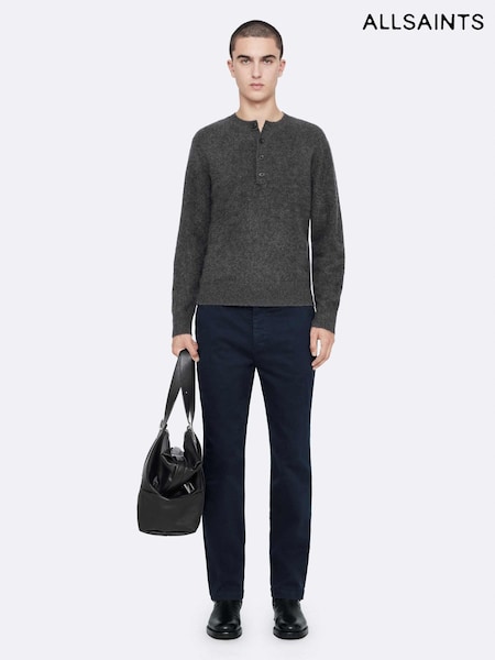 Blue - Regular Allsaints Tower Straight Chino Trousers