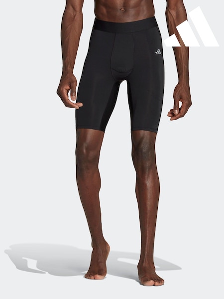 adidas Black Techfit AEROREADY Short Tights (460342) | AED114